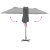 Parasol de Grădină Antracit 380 x 196 x 235 cm GartenMobel Dekor