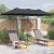 Parasol de Grădină Negru 380 x 196 x 235 cm GartenMobel Dekor