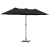 Parasol de Grădină Negru 380 x 196 x 235 cm GartenMobel Dekor