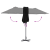 Parasol de Grădină Negru 380 x 196 x 235 cm GartenMobel Dekor