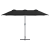 Parasol de Grădină Negru 380 x 196 x 235 cm GartenMobel Dekor