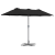 Parasol de Grădină Negru 380 x 196 x 235 cm GartenMobel Dekor