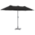 Parasol de Grădină Negru 380 x 196 x 235 cm GartenMobel Dekor