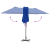 Parasol de Grădină albastru 380 x 196 x 235 cm GartenMobel Dekor