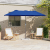 Parasol de Grădină albastru 380 x 196 x 235 cm GartenMobel Dekor