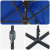 Parasol de Grădină albastru 380 x 196 x 235 cm GartenMobel Dekor