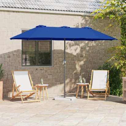 Parasol de Grădină albastru 380 x 196 x 235 cm GartenMobel Dekor