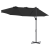 Parasol cu braț cantilever pentru grădină cu blocare Negru mare GartenMobel Dekor