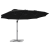 Parasol cu braț cantilever pentru grădină cu blocare Negru mare GartenMobel Dekor