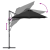 Parasol cu braț cantilever pentru grădină cu blocare Negru mare GartenMobel Dekor
