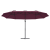 Parasol cu braț cantilever pentru grădină Roșu bordo mare GartenMobel Dekor