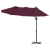 Parasol cu braț cantilever pentru grădină Roșu bordo mare GartenMobel Dekor