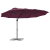 Parasol cu braț cantilever pentru grădină Roșu bordo mare GartenMobel Dekor