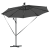 Parasol banana cu brațe cu blocare Antracit 294 x 294 x 248 cm GartenMobel Dekor