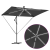 Parasol banana cu brațe cu blocare Antracit 294 x 200 x 254 cm GartenMobel Dekor