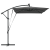 Parasol banana cu brațe cu blocare Antracit 294 x 200 x 254 cm GartenMobel Dekor