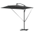 Parasol banana cu brațe cu blocare Antracit 294 x 200 x 254 cm GartenMobel Dekor