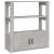 Servantă, gri beton, 80x30x90 cm, lemn prelucrat GartenMobel Dekor