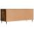 Comodă TV, stejar fumuriu, 100x34,5x44,5 cm, lemn prelucrat GartenMobel Dekor