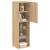 Comode TV cu lumini LED, 2 buc., stejar sonoma, 30,5x30x102 cm GartenMobel Dekor
