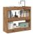 Bibliotecă/Separator de cameră, Stejar artizanal, 80x30x72 cm GartenMobel Dekor