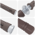 Brackets pentru rafturi flotante 12 pcs Maro Ø14 x 210 mm Oțel GartenMobel Dekor