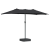 Parasol de Grădină Negru 385 x 209 x 244 cm țesătură GartenMobel Dekor