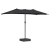 Parasol de Grădină Negru 385 x 209 x 244 cm țesătură GartenMobel Dekor