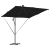 Parasol banana cu brațe cu blocare Negru 249 x 249 x 250 cm GartenMobel Dekor