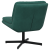 Scaun Relaxant Rotativ Verde închis 63 x 75 x 76 cm Catifea GartenMobel Dekor