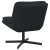 Scaun Relaxant Rotativ cu pernă Altele Manual Negru 63 x 75 x 76 cm Catifea GartenMobel Dekor