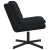 Scaun Relaxant Rotativ cu pernă Altele Manual Negru 63 x 75 x 76 cm Catifea GartenMobel Dekor