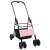 Carucior pentru Pisici Pliante Ajustabil Roz 81 x 47 x 99 cm GartenMobel Dekor