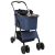 Carucior pentru Pisici Pliante albastru 81 x 47 x 99 cm GartenMobel Dekor