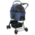 Carucior pentru Pisici Pliante albastru 81 x 47 x 99 cm GartenMobel Dekor
