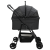 Carucior pentru Pisici Pliante Ajustabil Negru 81 x 47 x 99 cm GartenMobel Dekor