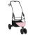 Carucior pentru Pisici Pliante Ajustabil Roz 78 x 54 x 101 cm GartenMobel Dekor