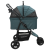 Carucior pentru Pisici Pliante Ajustabil Verde 78 x 54 x 101 cm GartenMobel Dekor