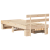 Cadru de pat cu sertar cu headboard cu depozitare Maro 75 x 190 cm Lemn de brad solid GartenMobel Dekor