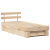 Cadru de pat cu sertar cu headboard cu depozitare Maro 75 x 190 cm Lemn de brad solid GartenMobel Dekor