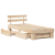 Cadru de pat cu sertar cu headboard cu depozitare Maro 75 x 190 cm Lemn de brad solid GartenMobel Dekor