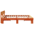 Cadru de pat cu headboard Maro ceruit 180 x 200 cm Lemn de brad GartenMobel Dekor