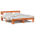 Cadru de pat cu headboard Maro ceruit 180 x 200 cm Lemn de brad GartenMobel Dekor