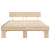 Cadru de pat cu headboard Maro 160 x 200 cm Lemn de brad solid GartenMobel Dekor