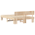 Cadru de pat cu headboard Maro 160 x 200 cm Lemn de brad solid GartenMobel Dekor