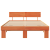 Cadru de pat cu headboard Maro ceruit 160 x 200 cm Lemn de brad GartenMobel Dekor