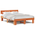 Cadru de pat cu headboard Maro ceruit 160 x 200 cm Lemn de brad GartenMobel Dekor