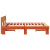 Cadru de pat cu headboard Maro ceruit 160 x 200 cm Lemn de brad GartenMobel Dekor