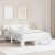 Cadru de pat cu headboard Alb 140 x 200 cm Lemn de brad solid GartenMobel Dekor