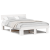 Cadru de pat cu headboard Alb 140 x 200 cm Lemn de brad solid GartenMobel Dekor